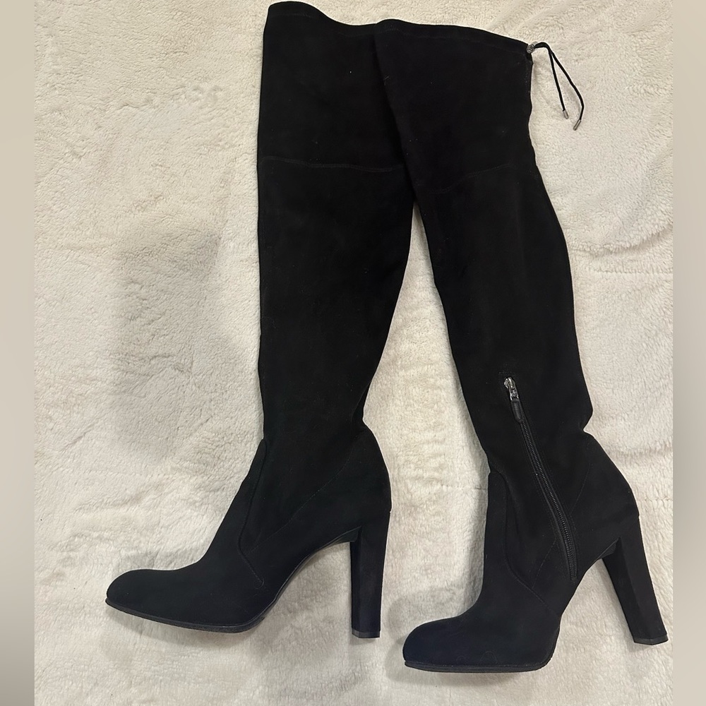 Sam Edelman “Kent” OTK black suede boots- Size 8.5 with ~3.5” heel
